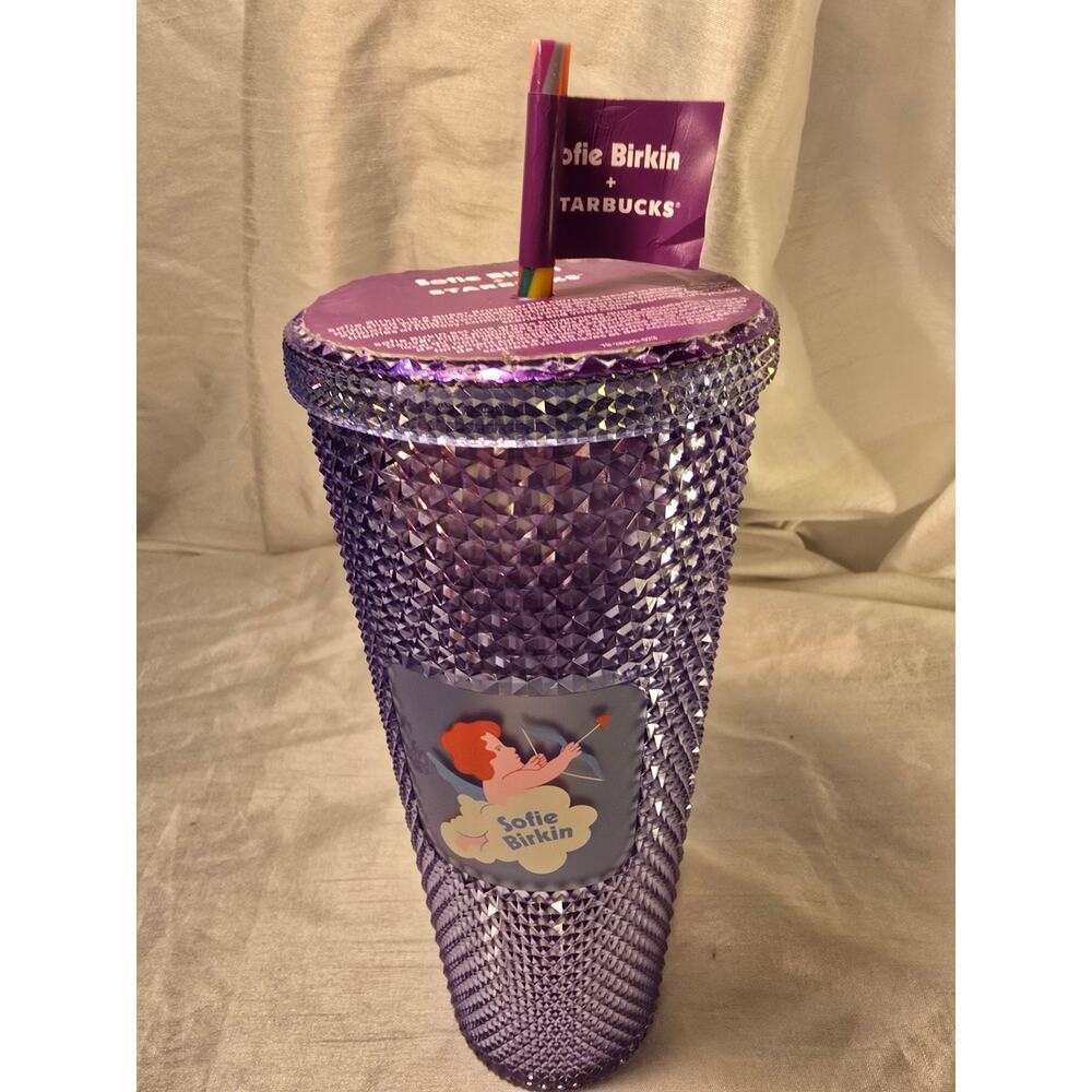Starbucks Sofie Birkin Rainbow Pride Bling Studded Venti Tumbler Cup